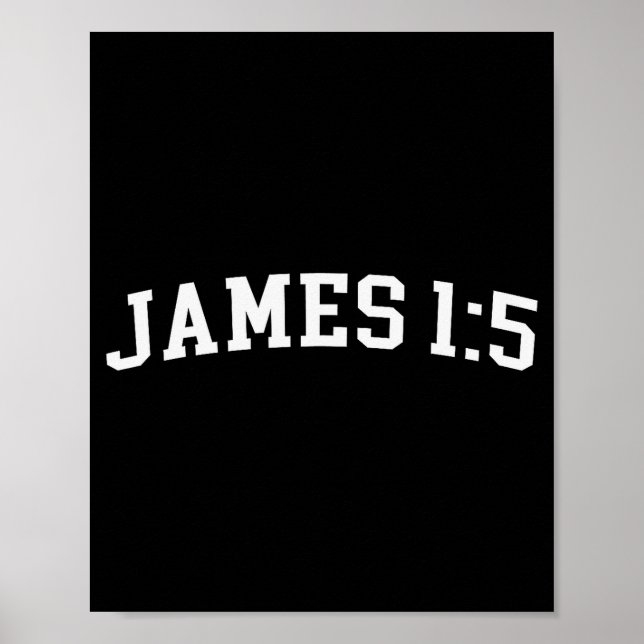 Jakobus 1:5  poster (Framsidan)