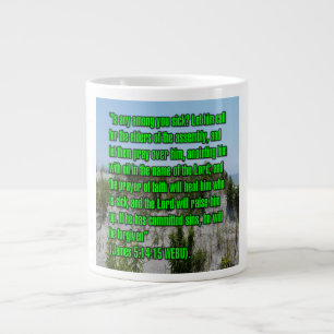 Jakobus 5:14-15 WEBU Mugg Jumbo Mugg
