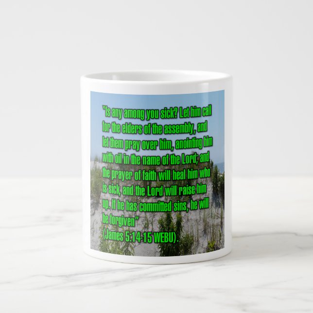 Jakobus 5:14-15 WEBU Mugg Jumbo Mugg (Framsidan)