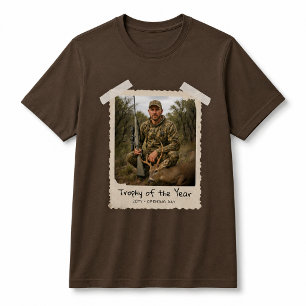 Jakt Anpassad Foto T-Shirt, Retro Foto Jägare T Shirt
