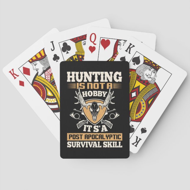 Jakt är överlevnadsförmåga casinokort (Baksidan)