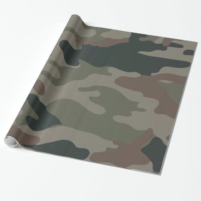 Jakt Camo som slår in papper Presentpapper (Utrullad)