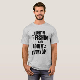 Jakt dagligt fiske tee shirt