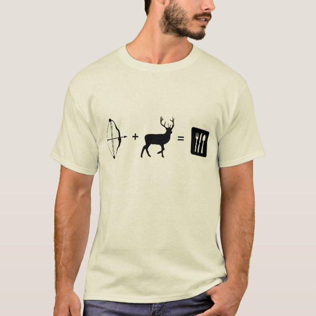 Jakt för matutslagsplats tee shirt (Framsida)