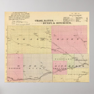 Jakt, Hayes, Dundy och Hitchcock, Nebraska Poster