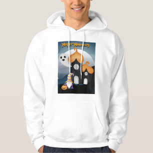 Jakt i happy halloween med korv hoodie