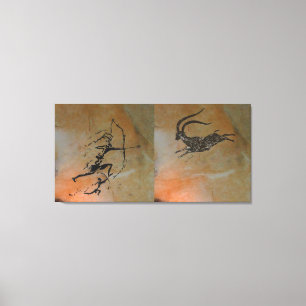 Jakt i Ibex på Cova Remigia Canvastryck