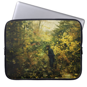 Jakt i skogen (av H.A. Brendekilde) Laptop Fodral