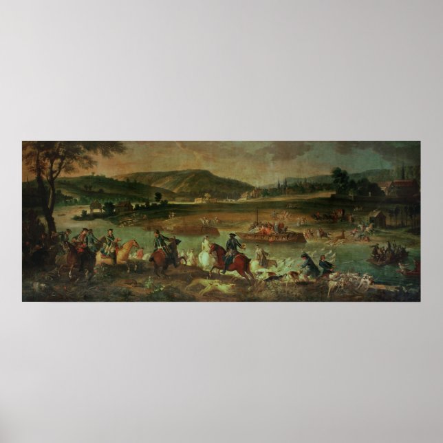 Jakt i skogen i Compiegne Poster (Framsidan)