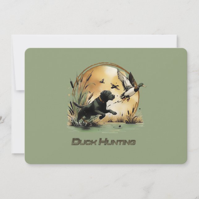 Jakt Inbjudningar (Framsida)