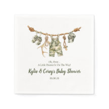 Jakt Klädlinje Kamouflage Pojke Baby Shower