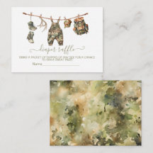 Jakt klädstreck Blöjlotteri kort