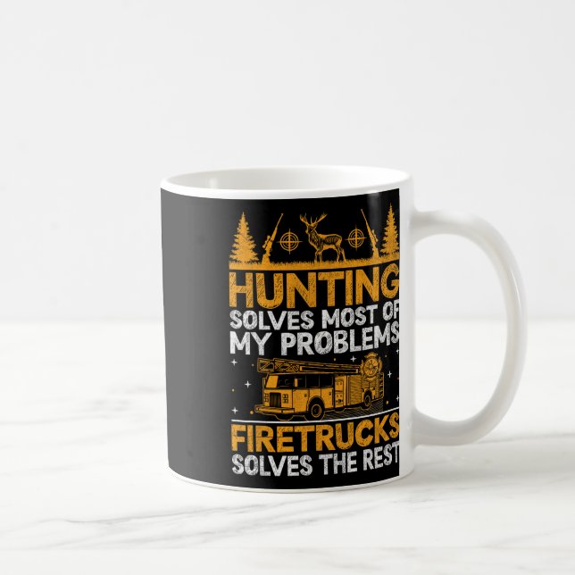 Jakt löser de flesta av mina problem brandsläckare kaffemugg (Höger)
