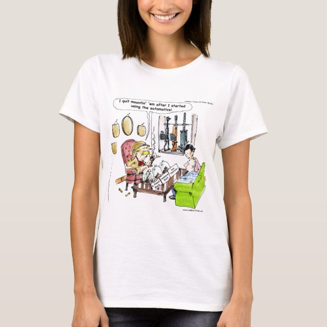 Jakt med automatvapen - roliga presenter & t-shirt (Framsida)