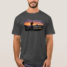 Jakt Montana Född • Uppvuxen i bergen T Shirt