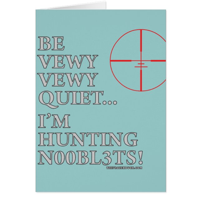 Jakt n00bl3ts hälsningskort (Framsidan)