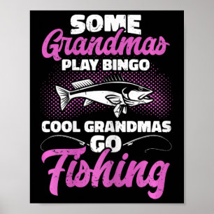 Jakt och fiske Coola farmor från grå mormor går ti Poster