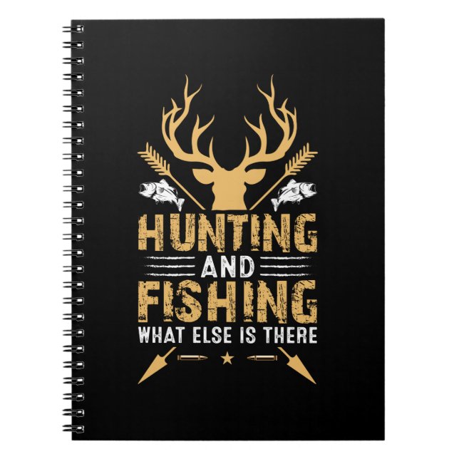 Jakt och fiske som annars finns anteckningsbok (Framsidan)