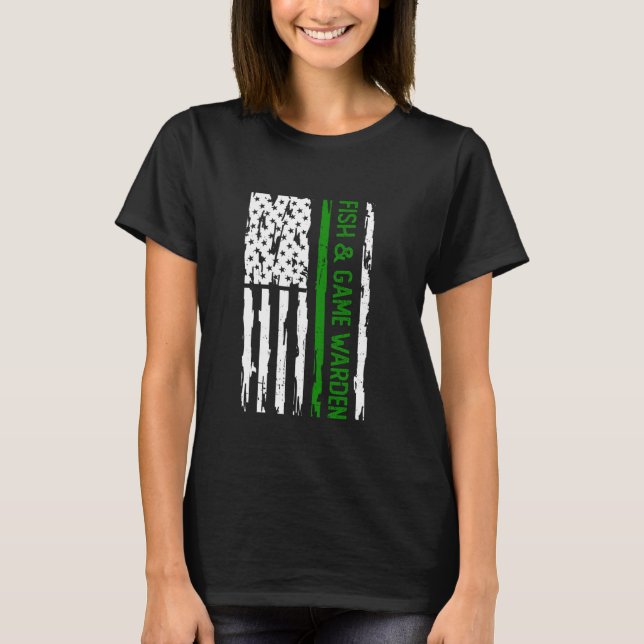 Jakt- och fisketjänsteman t shirt (Framsida)