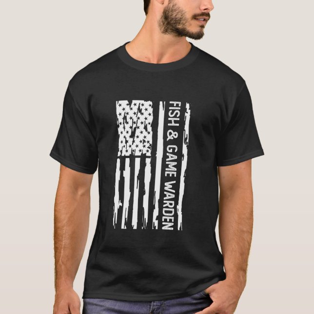 Jakt- och fisketjänsteman t shirt (Framsida)