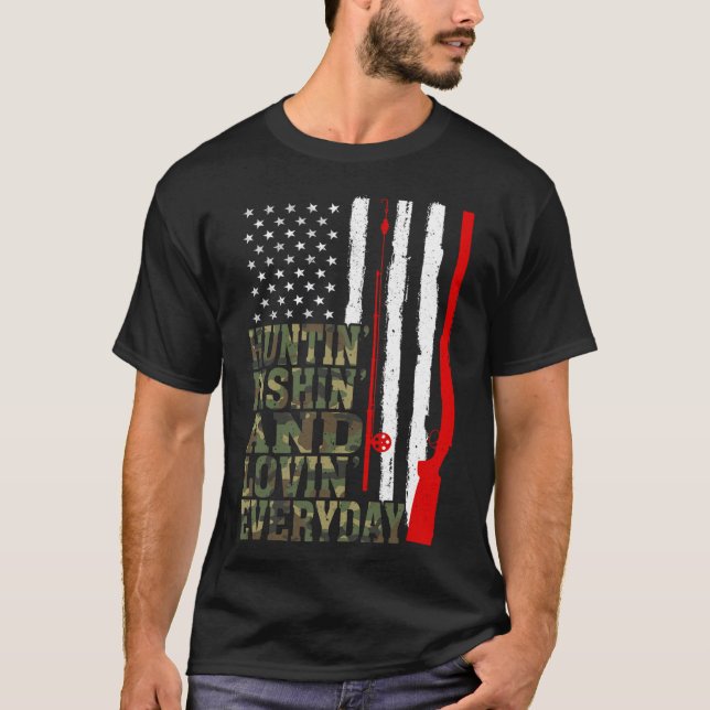 Jakt- och lovingfiske varje dag t shirt (Framsida)