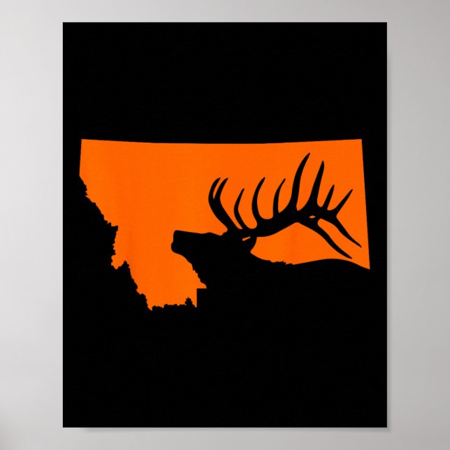 Jakt på älg i Montana  Poster (Framsidan)