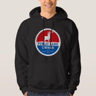 Jakt på älg på allmän mark utomhus hoodie