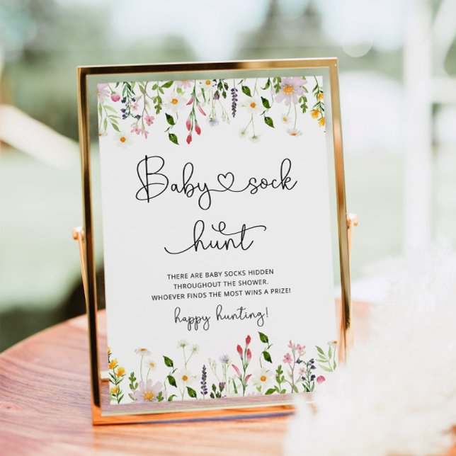 Jakt på babydusch Poster om Wildblommor i Baby (Skapare uppladdad)