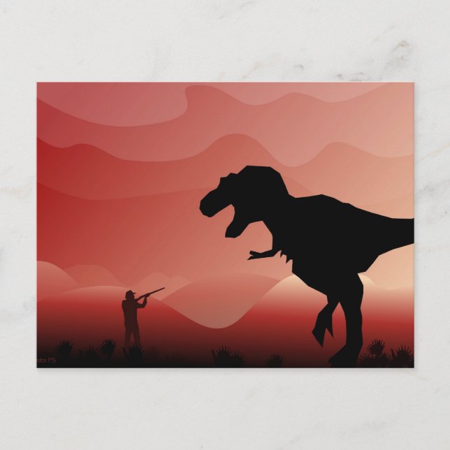Jakt på Dinos Vykort (Framsida)