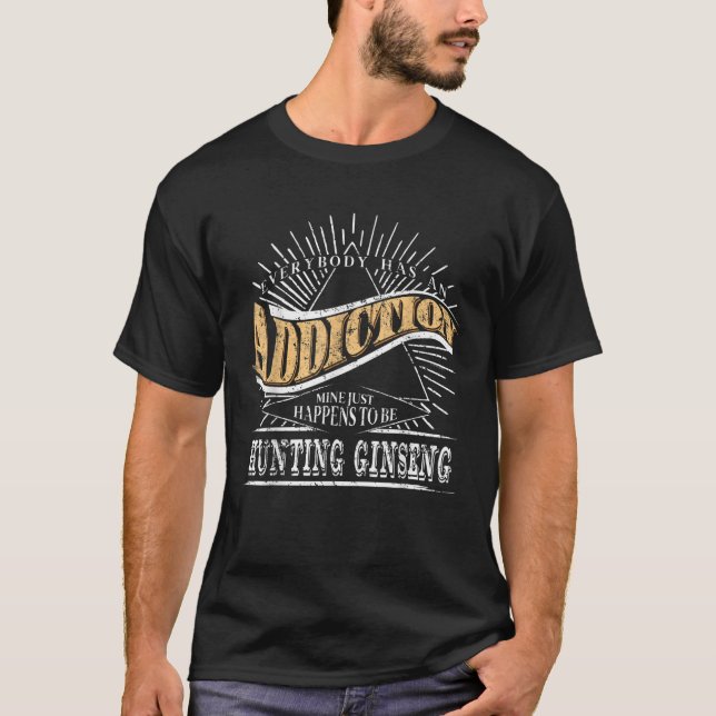 Jakt på Ginseng Gift Ginseng Hunting T Shirt (Framsida)