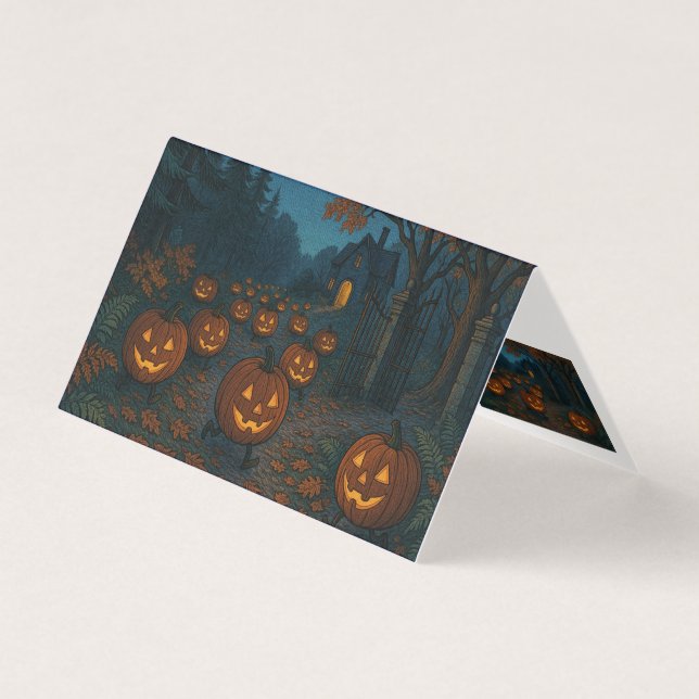 Jakt på Halloween-pumpor Kort (Framsida)