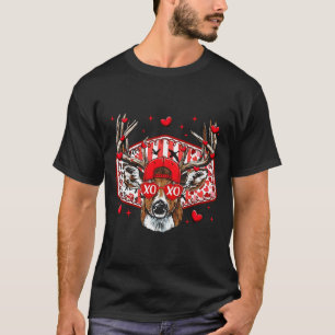 Jakt på hjortar Xoxo Alla hjärtans dag Pojkars mös T Shirt