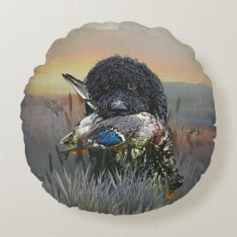 Jakt på hund rund kudde