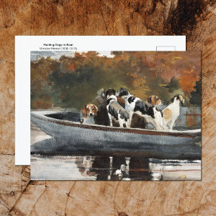 Jakt på Hundar i Boat Winslow Homer Vykort