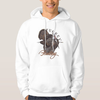 Jakt på kalkon tillbaka hoodie