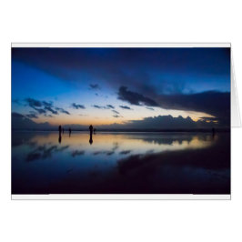 Jakt på kvällsklam hälsningskort