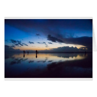 Jakt på kvällsklam hälsningskort