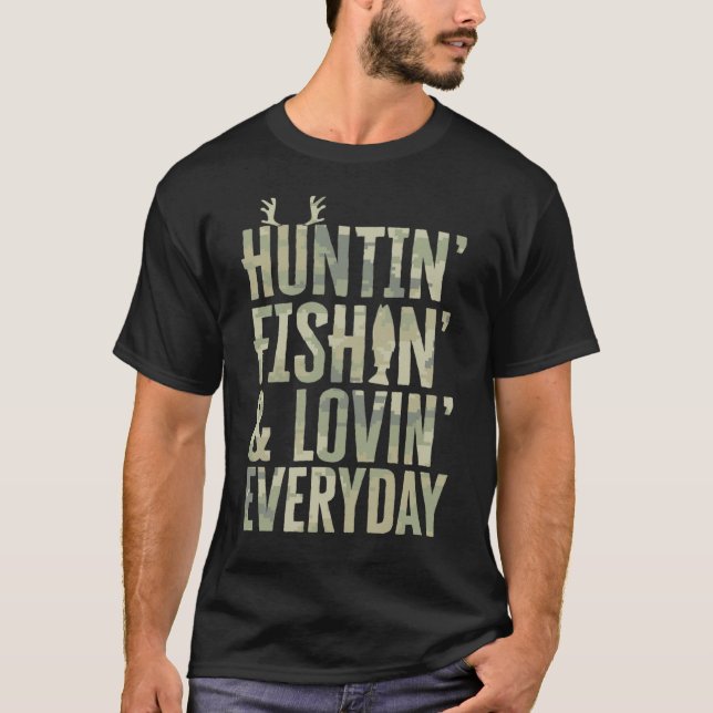 Jakt på laxfisk varje dag - Fars dag T Shirt (Framsida)