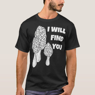 Jakt på Morelsvamp Foder Mykologi Gåvor För T Shirt