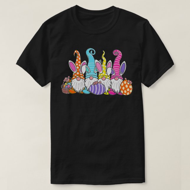 Jakt på Påskägg i påskhare Vår Gnome och b T Shirt (Design framsida)