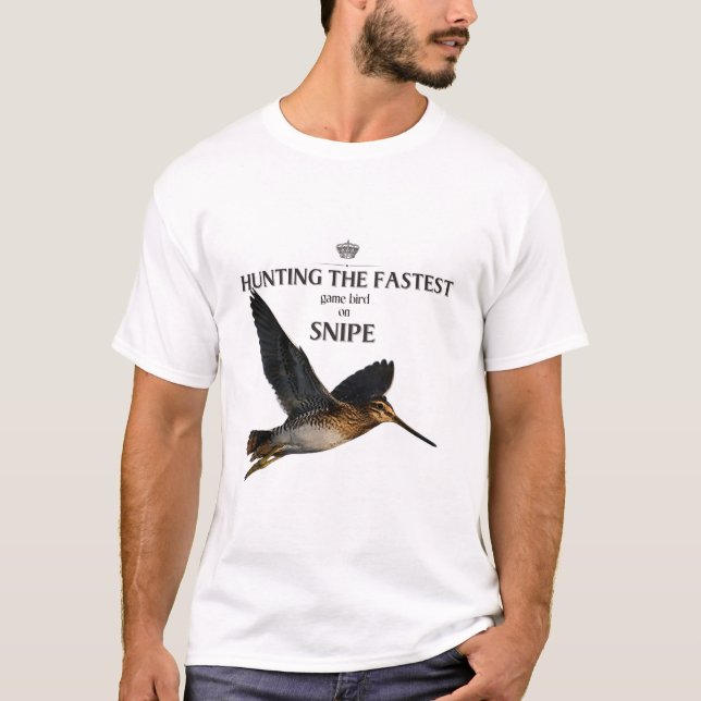 Jakt på snabbast fågel - Snipe T Shirt (Framsida)
