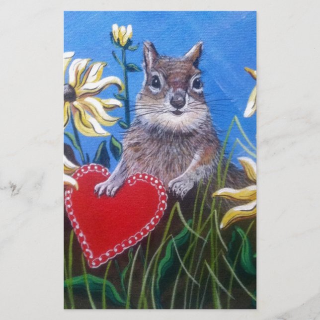 "Jakt på Valentineser" Brevpapper (Framsida)