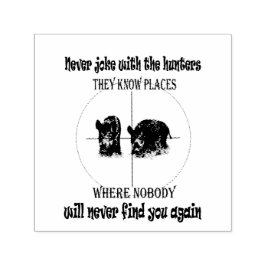 Jakt på vild av galtar självfärgande stämpel