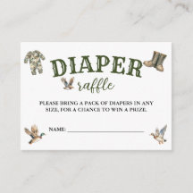 Jakt Pojke Baby Shower Blöja Lotteri
