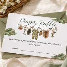 Jakt Pojke Baby Shower Blöja Lotteri