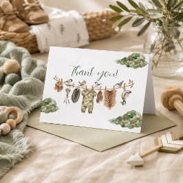 Jakt Pojke Baby Shower Tackkort