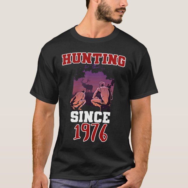 Jakt sedan 1976 t shirt (Framsida)
