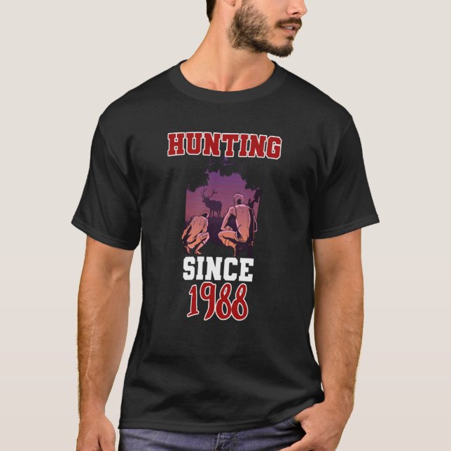 Jakt sedan 1988 t shirt (Framsida)