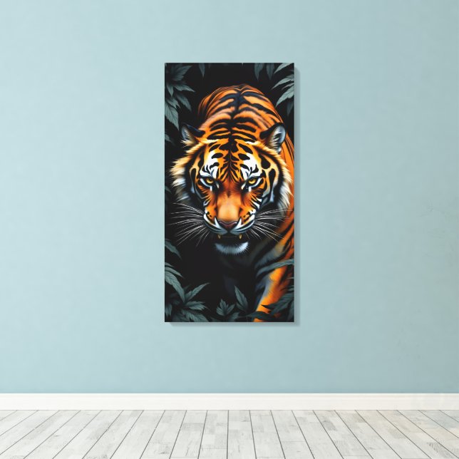 Jakt Tiger Canvastryck (Insitu (trägolv))