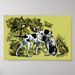 jaktande hundar poster